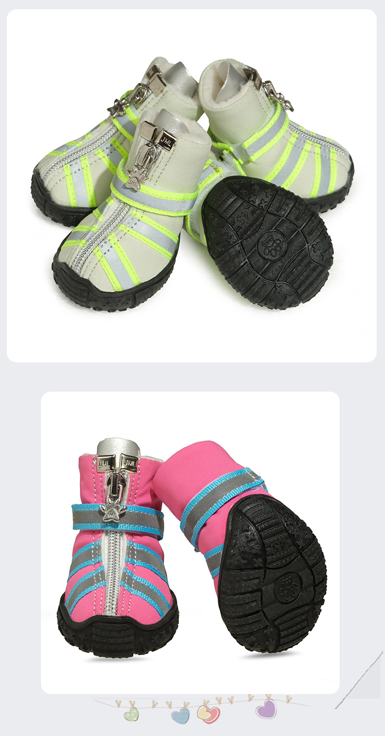Winter Teddy, Autumn and Winter Warm Pet Shoes, French Dou, English Dou, Small and Medium Sized Waterproof Snow Dog Shoes Wholesale