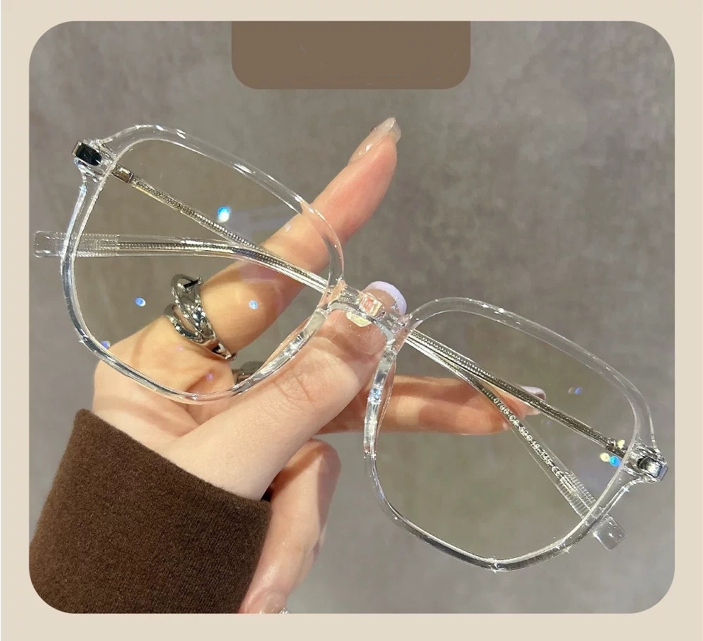 8060 Retro leopard print anti blue light glasses for women, professional bare faced large frame women's glasses frame