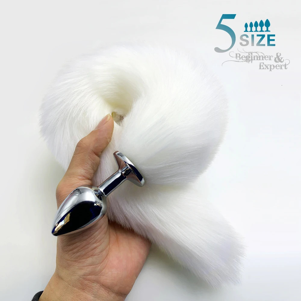 1PcsBDSM Five Sizes Dog Tail Anal Plug Animal Tail Butt Plug Role-playing Sex Games Sex Products Men And Women Adult Sex Toys 241031