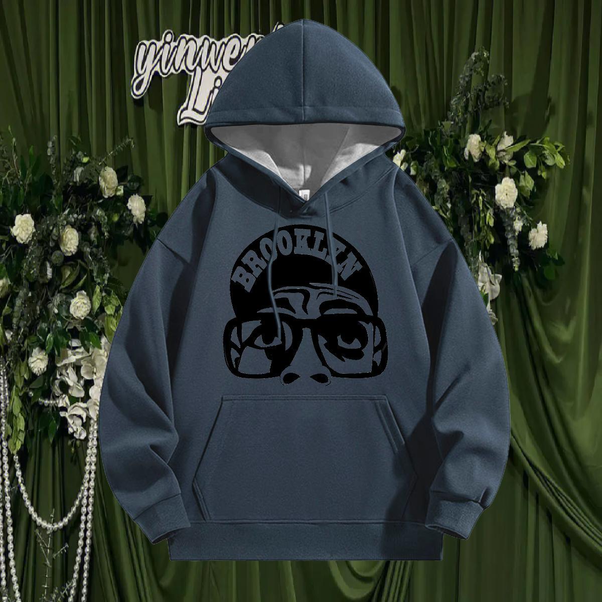Classic Men's Hooded Sweatshirt Breathable Drawstring Cool Design Hoodie for Man Woman Sport Clothings Asian Size Cotton 350g