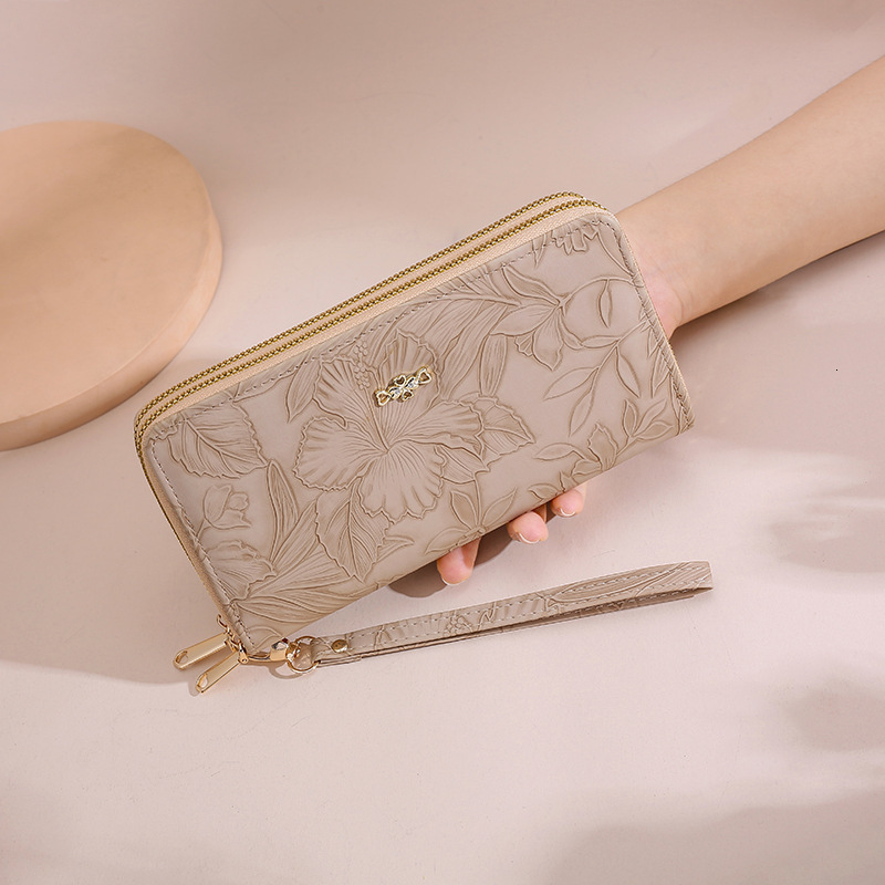 Women's new designer fashionable capacity handbag with high-quality long wallet