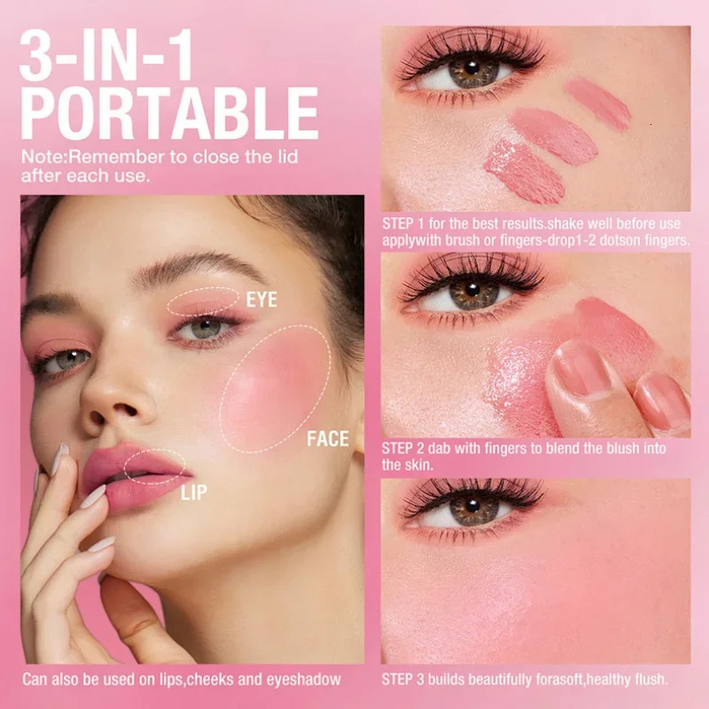 Original Milk Makeup Blush Stick Lip Tinted Cooling Water Jelly Tint Jelly Blush Stick Watercolor Multi-Use Matte Blush Makeup 241031