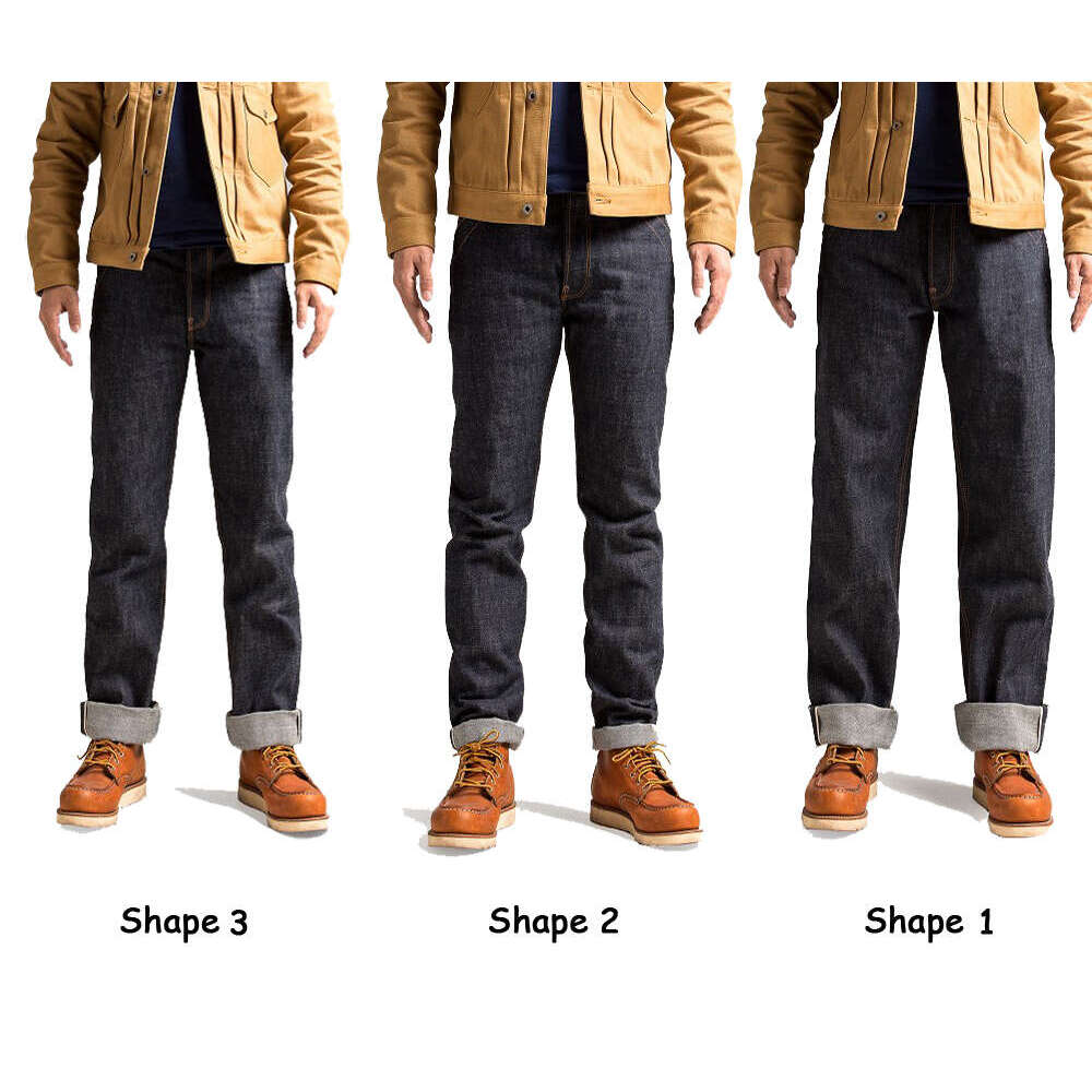Red Tornado Men's Blacmith Jeans Raw Seage Denim Back-Buckle Pants 3 Types