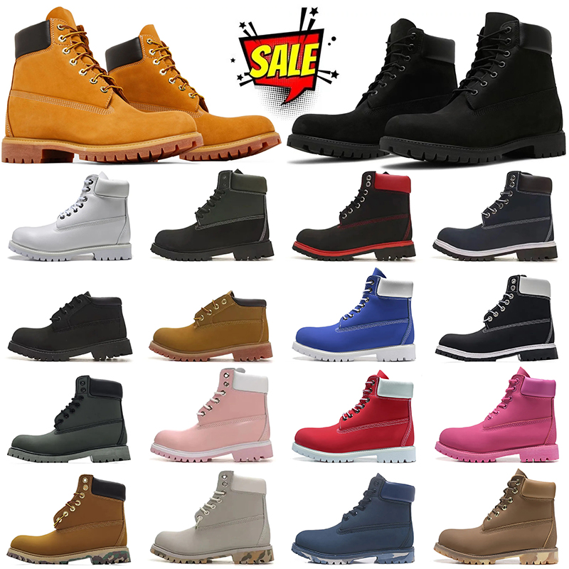 boots for men women outdoor shoes designer boot martin booties cowboy sneakers luxury fashion ankle boots fur wheat black brwon winter trainers hiking size 36-47