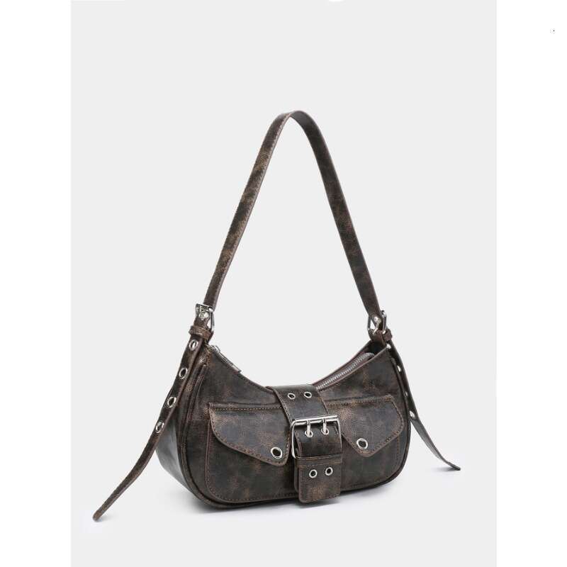 Underarm Female 2024 New High-Grade Commuter Retro Hand Bill Of Lading Shoulder Motorcycle Bag