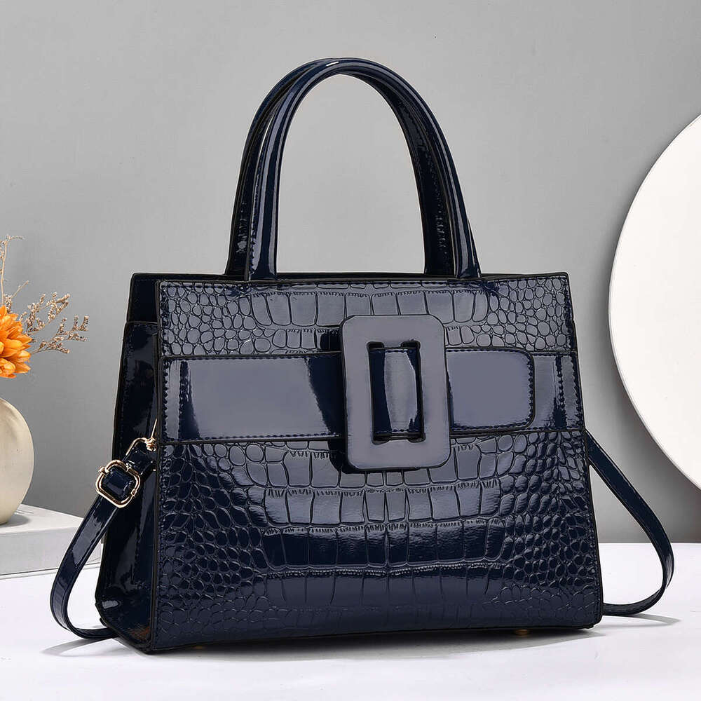 Premium Crocodile Pattern Leather Handbag Stylish Tote & Satchel Purse for Women - Versatile, Durable