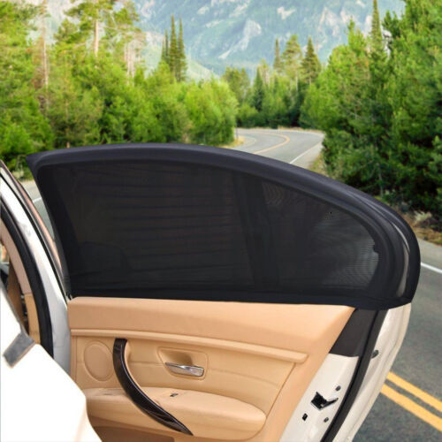 New 2 Pack Car Window Side Screen Sun Mesh Shade Cover Magnetic Sunshade Visor