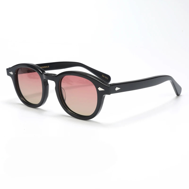 Johnny Depp Lemtosh style sunglasses for men with box and shell light blue retro sunglasses for men UV400 Oculos 241030