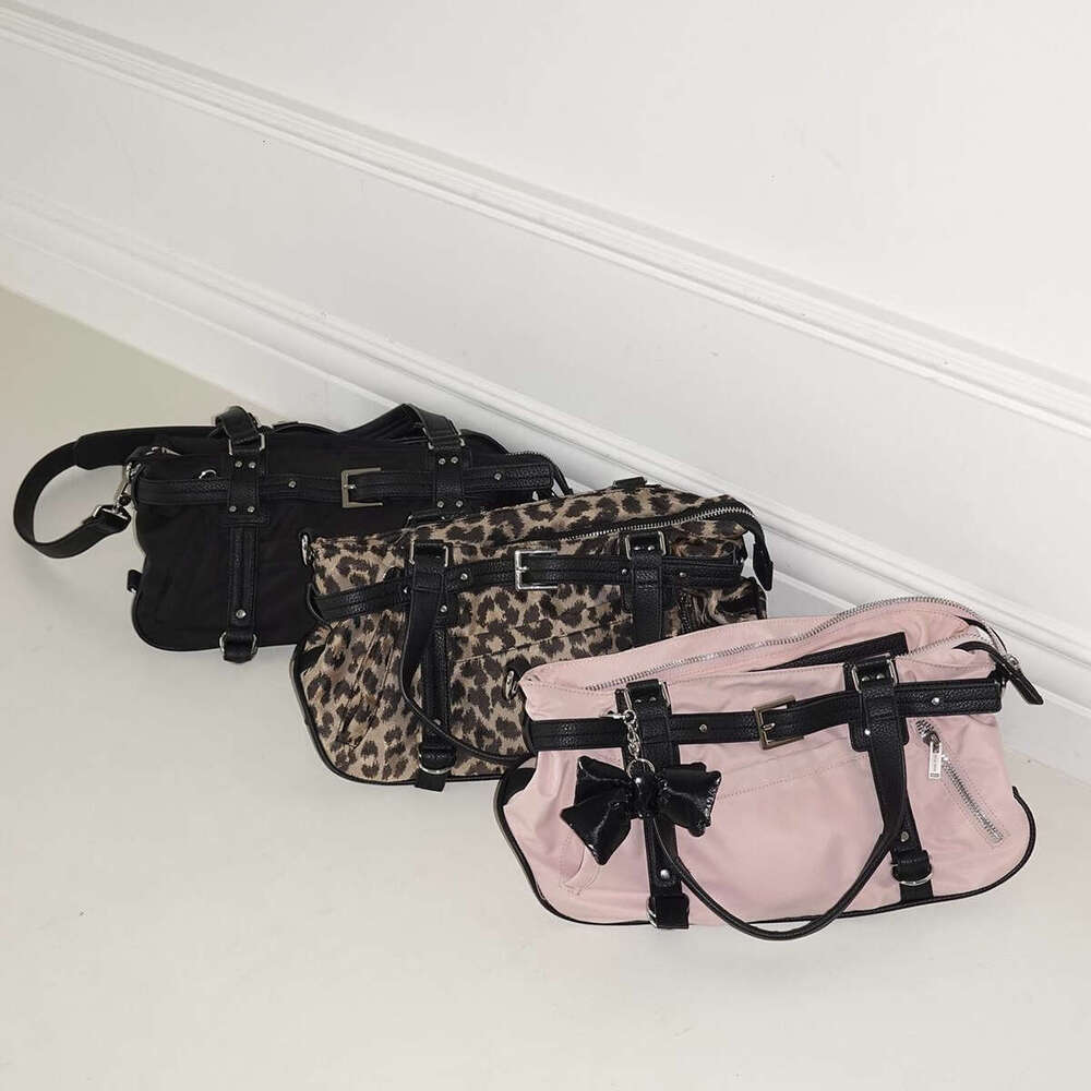 Korean Niche Design Ins Blogger Same Sweet And Cool Style Belt Tote Casual Nylon Cloth Shoulder Bag