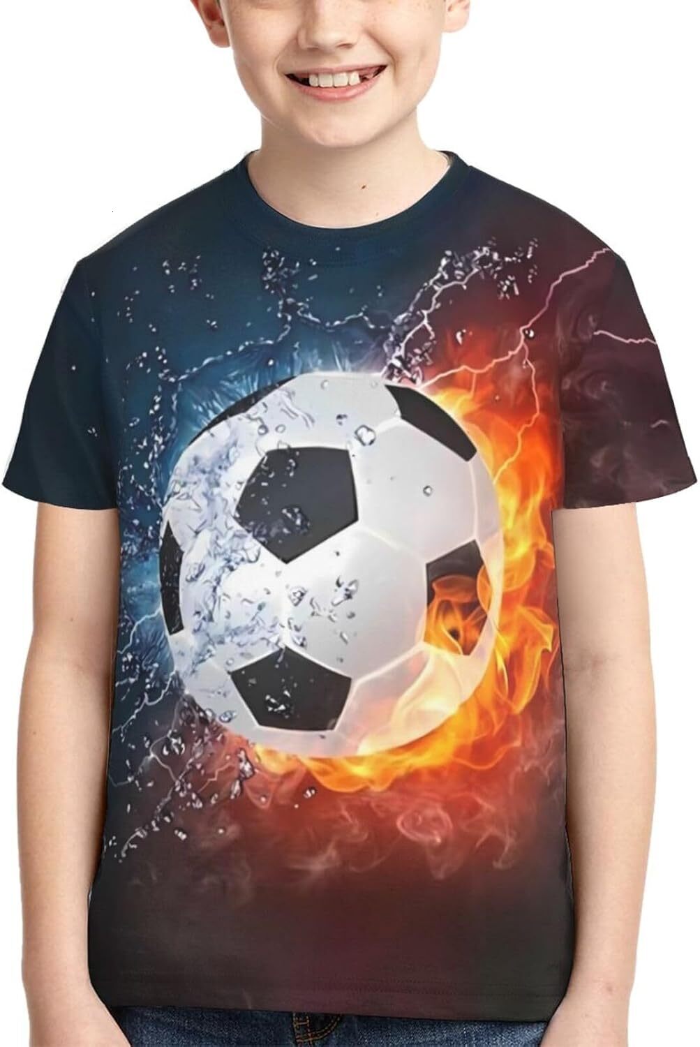 Mens T shirt Mens T shirt Boys Girls 3D Graphic Shirts Cool Crewneck T-Shirt Unisex Short Sleeve Top Tees 6-16 Years tee Casual tops summer clothes te