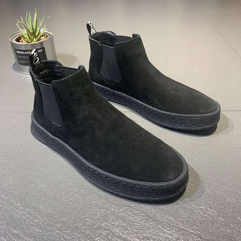 Women's Waterproof Winter Snow Boots, Flat Ankle Booties, Faux Leather Boots