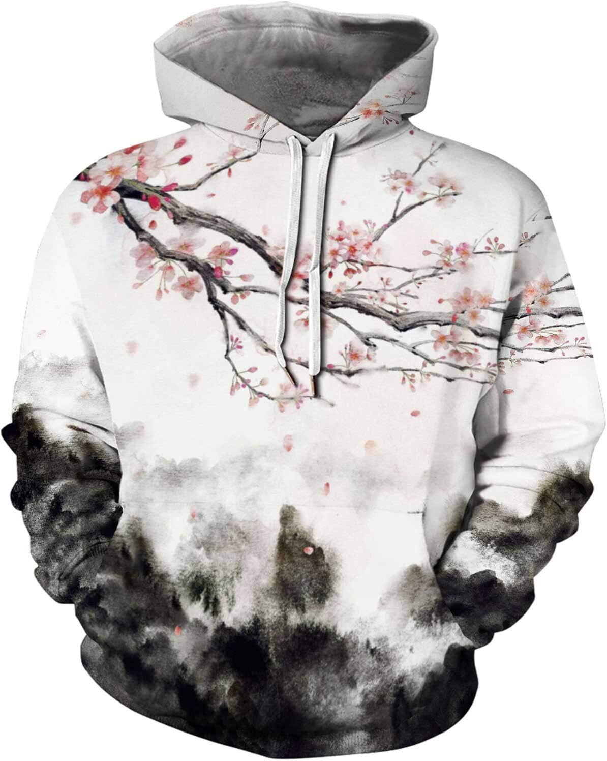 Hoodie for Mens Womens Unisex Hoodies Novelty Print 3D Patternv Hooded Pullover Sweatshirt with Pocket Graphic Warm Hip Hop