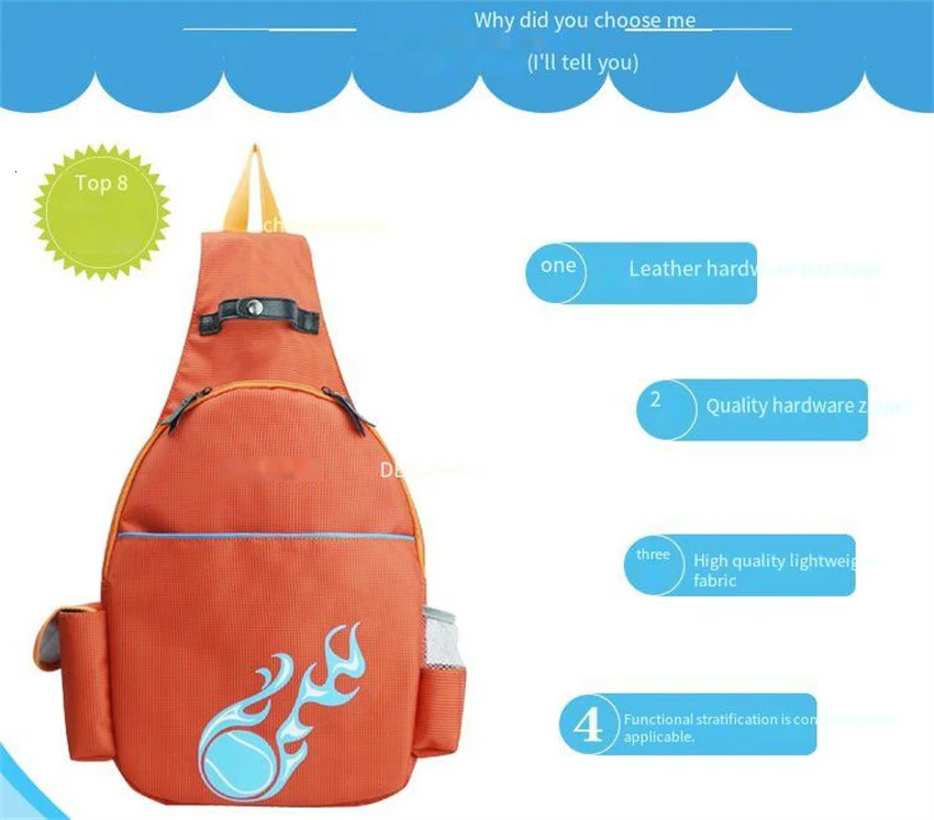 High Quality Tennis Backpack Waterproof Nylon Outdoor Sports Bag Badminton Bag Fashion 241031