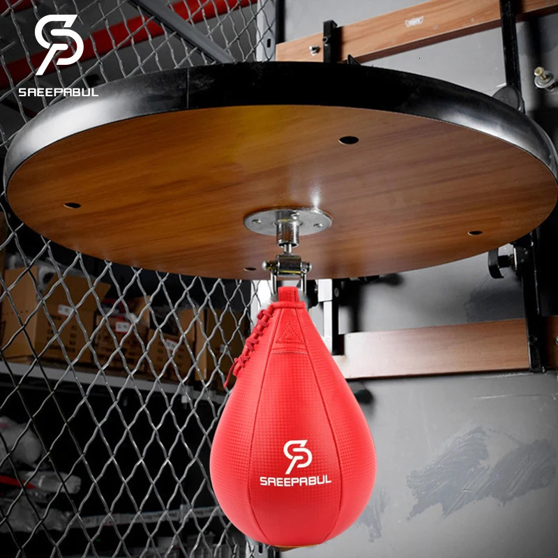 High Quality Boxing Speed Ball Set Fitness Boxing Pear Speed Ball Reflex Inflate Punching Speed Bag Training Ball Accessory 241031