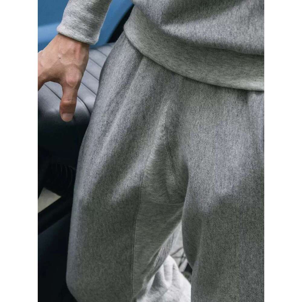 Red Bronson USMA Jogging Pants American Casual Style Men's Heavyweight Sweatpants In Gray