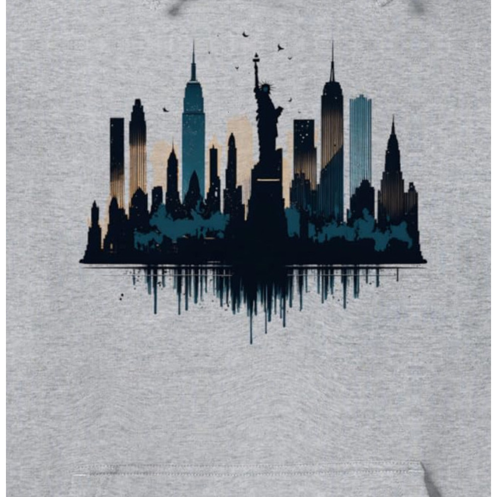 Hoodie for Mens Womens New York City Skyline Cityscape NYC Souvenir Gift Pullover Hoodie Graphic Hoodies sweatshirt Pullover Long Sleeve cool