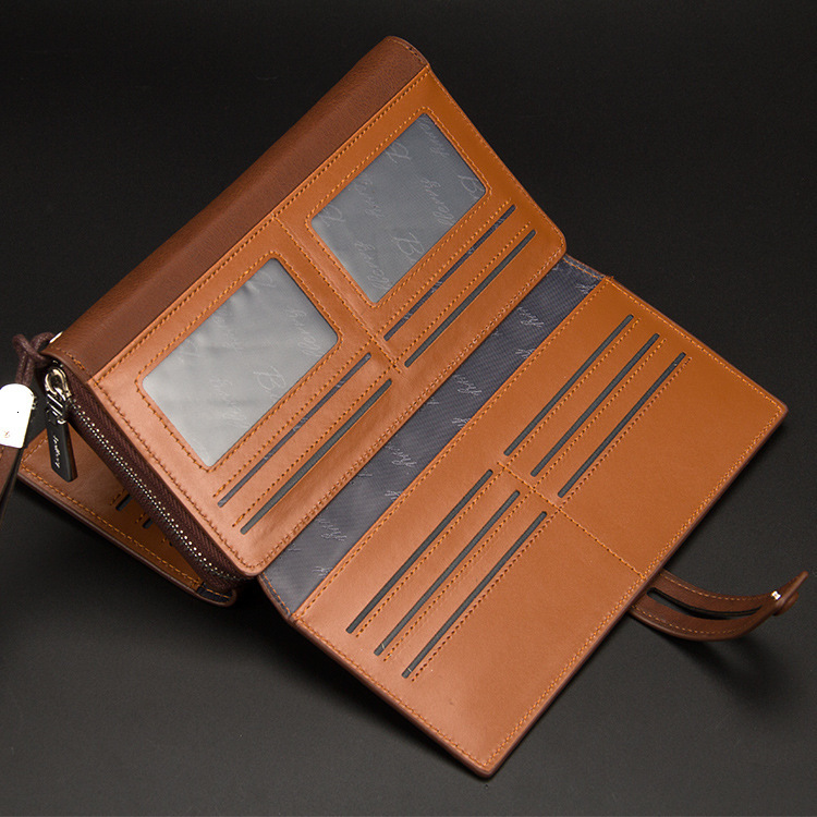 Men's Baellerry Multi functional Long Large Capacity Handheld Bag Wallet