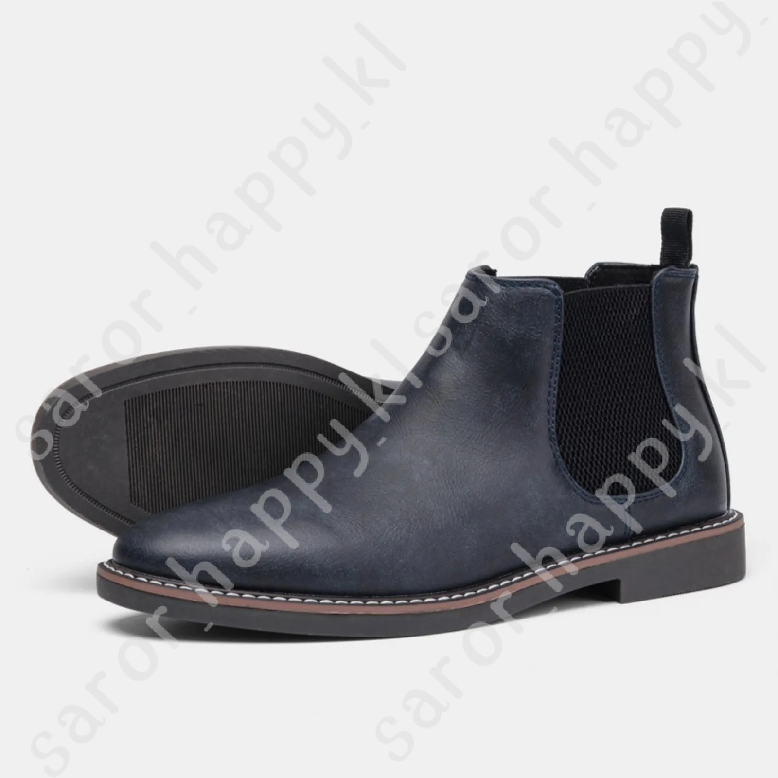 2024 Retro Chelsea Boots Men Brand Comfortable Fashion Leather Ankle Men Boots 28