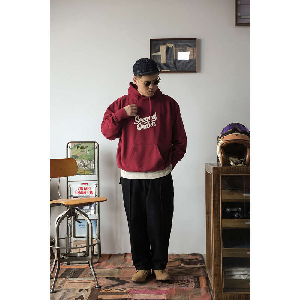 Second Order Sweat Parka American Casual Cotton Fleece Hoodies Oversize Fit
