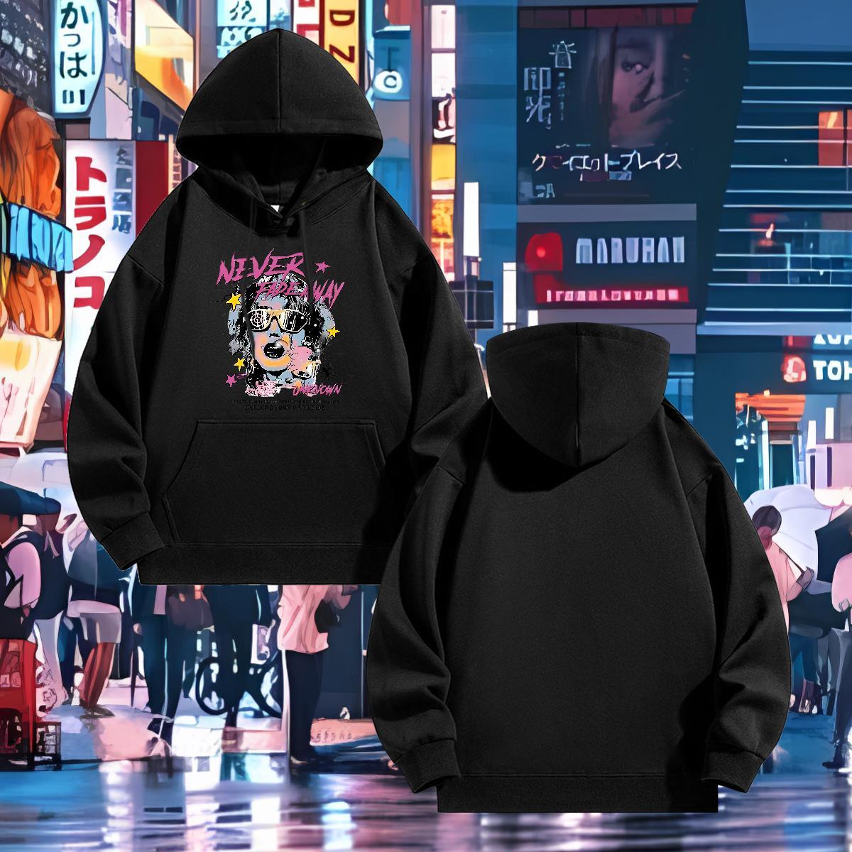 Customized Hoodie for Men Long Sleeve Soft Free Shipping Men Hoodie Sports Casual Tops Pullover Hoodie DIY Printed Velvet Thick