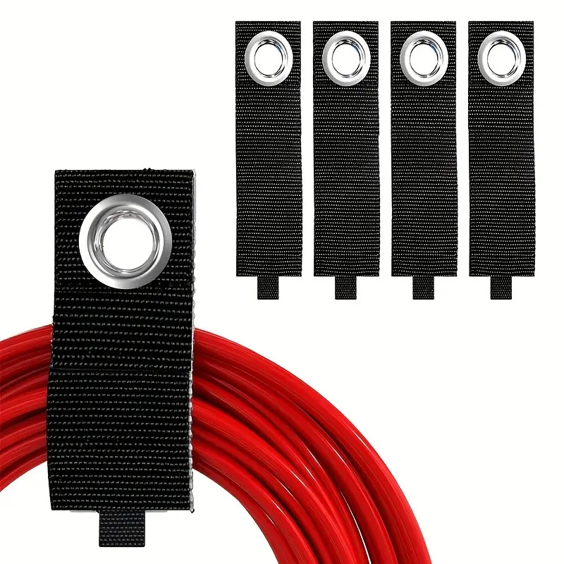 New 4Pcs Heavy Duty Practical Storage Home Garages Velcro Organizer Straps With Strong Load Bearing Capacity