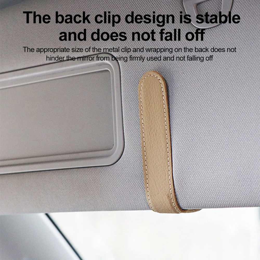 New Universal Sunglasses Clip Sun Visor Glasses Box Ticket Holder Stand Pen Case Multi Function Storage Car Accessories