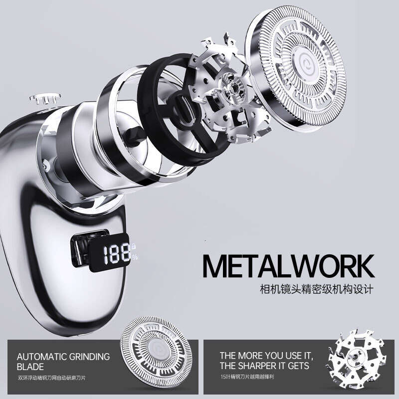 wholesale USB metal Rechargeable Mini Shave Portable Shaver Electric for Men Wet and Dry Mens Razor