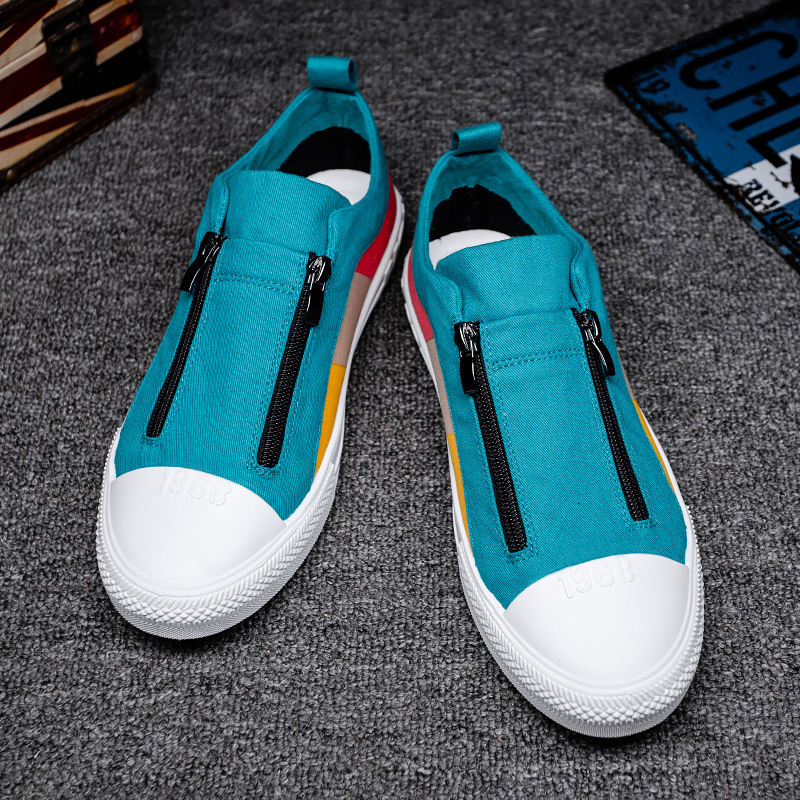 Casual Breathable Canvas Shoes 2020 New Fashion Flats Trending Sneakers Men Slip on Loafers