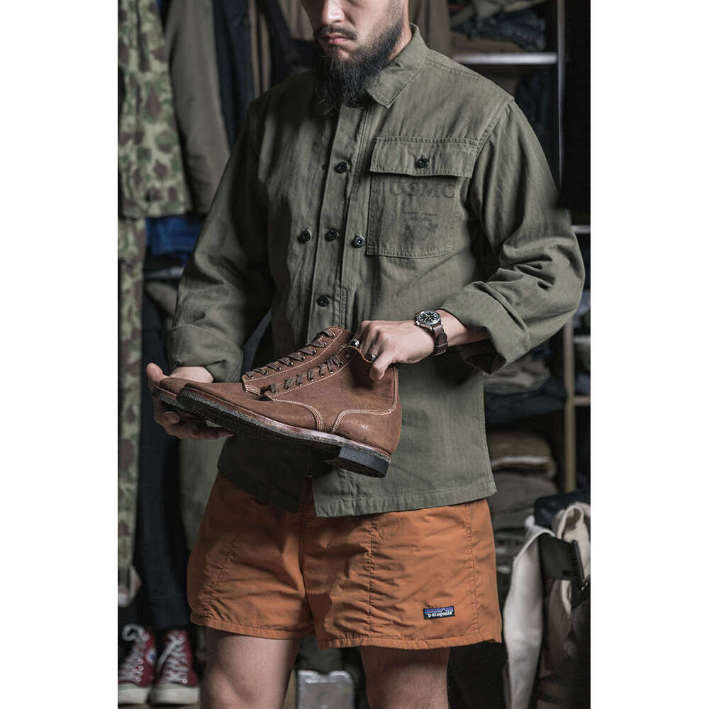Bronson 1944 Pattern Herringbone Twill Jacket Olive Drab P-44 Vintage HBT Work Coat
