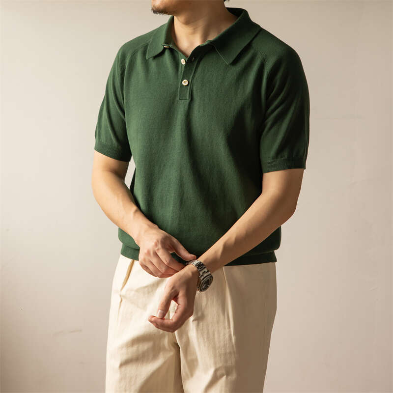 Red Tornado Casual Polo Shirt Vintage Fashion Men's Short Sleeve Cotton T-Shirt