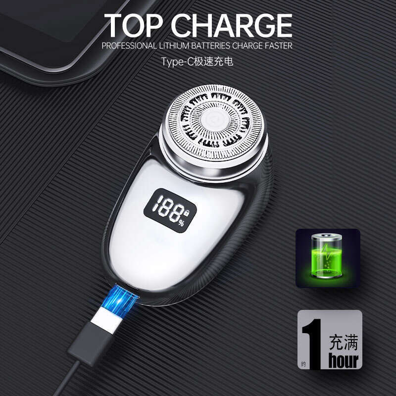 Wholesale Metal Crafting Mini Electric Razor USB Rechargeable Portable Shaver for Men Wet Dry Use on Face Beard