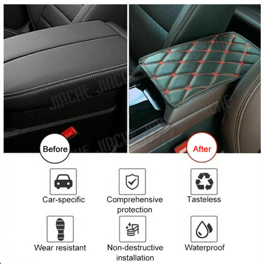 New Universal PU Box Anti-Wear Cover Armrest Mat Dust-Proof Cushion Automobiles Interior Accessories Leather Car Styling