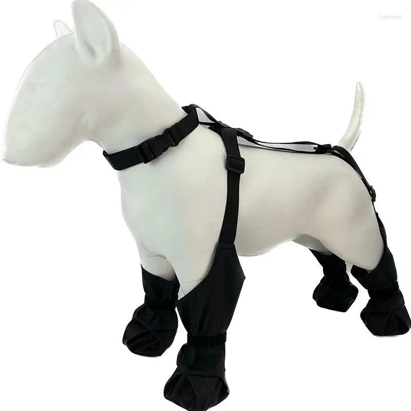 Dog Apparel Waterproof Boots Anti-Slip Shoes With Rugged Rubber Sole Pet Protector For Small Medium Dogs