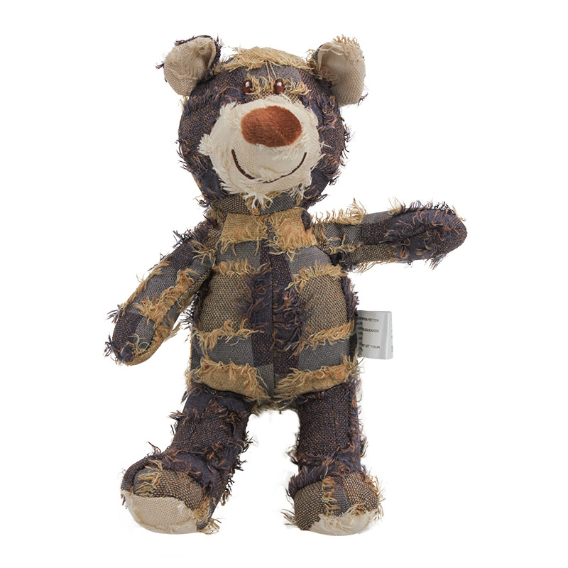 Chew-Resistant Bear Plush Dog Toy - High-Quality Stuffed Plaything for Vigorous Chewing
