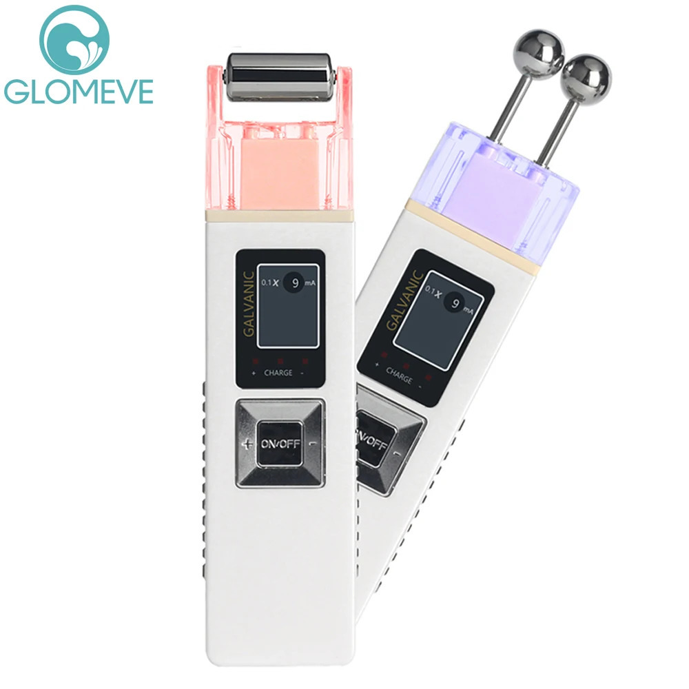 Microcurrent Galvanic Facial Massager Anti Aging Reduce Wrinkle Skin Tightening Face Lift Roller Skin Firming Machine Home Spa 241031