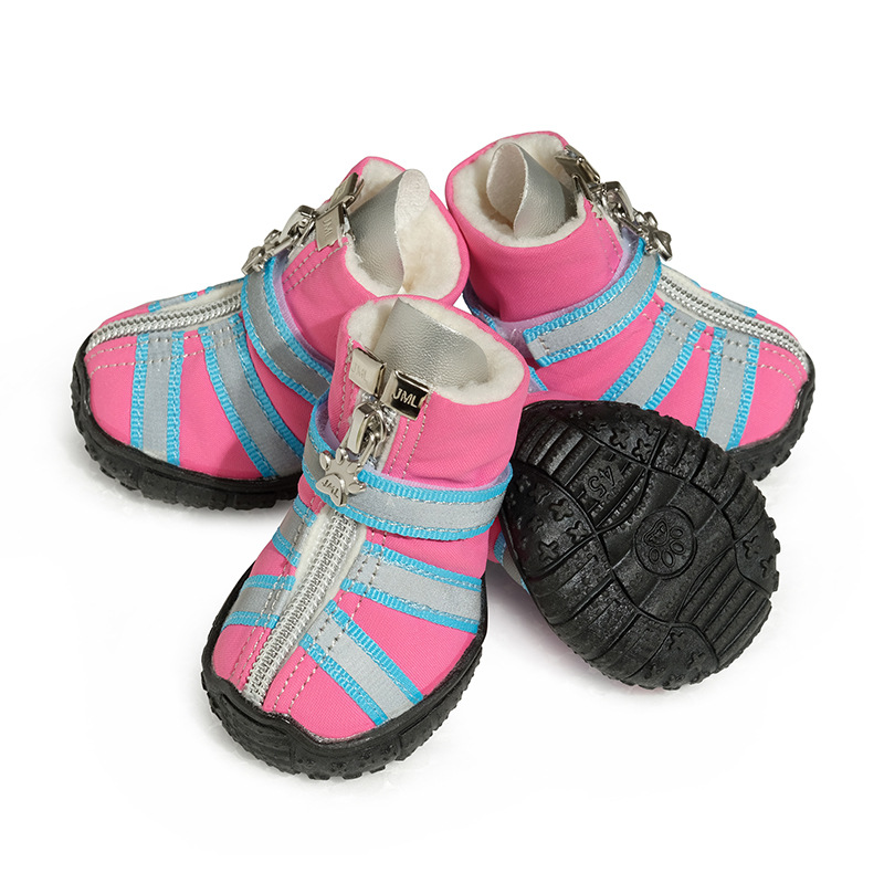 Winter Teddy, Autumn and Winter Warm Pet Shoes, French Dou, English Dou, Small and Medium Sized Waterproof Snow Dog Shoes Wholesale