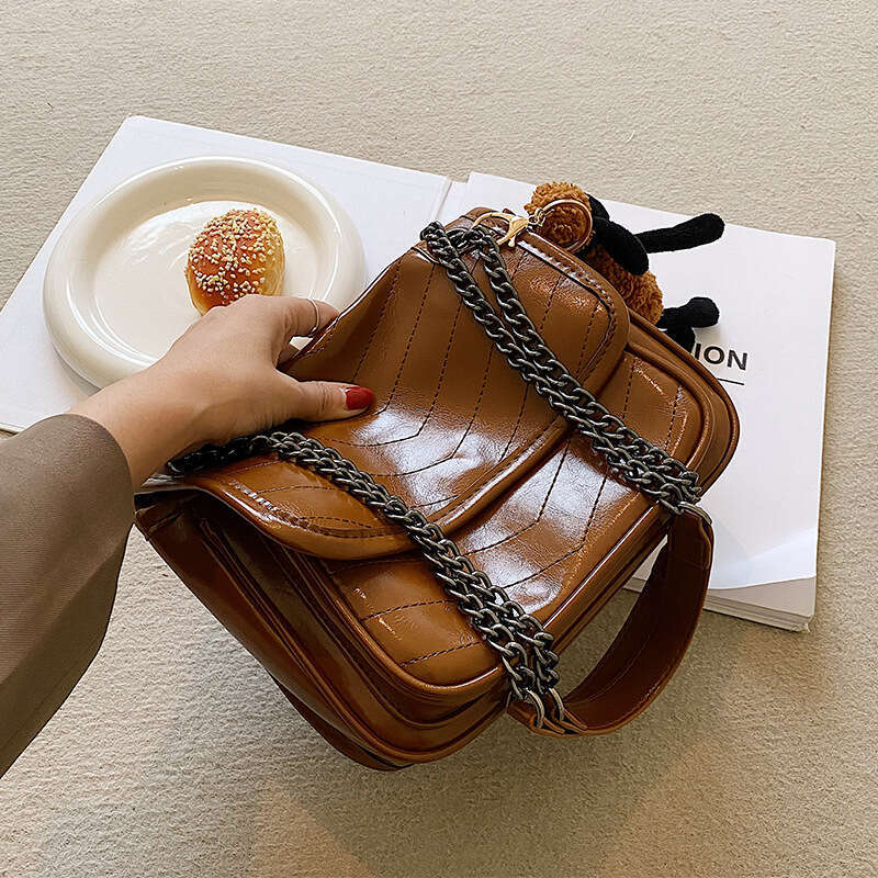 Women's 2024 Spring/Summer New Fashion Crossbody Texture Casual Versatile Retro Shoulder Bag