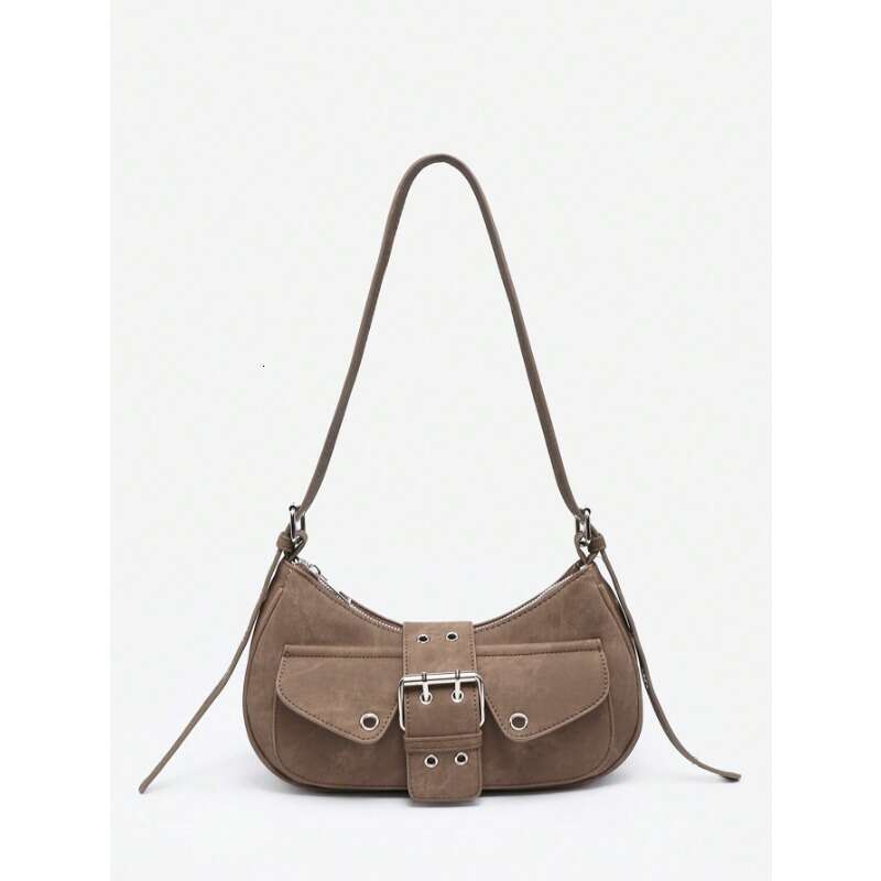 Underarm Female 2024 New High-Grade Commuter Retro Hand Bill Of Lading Shoulder Motorcycle Bag