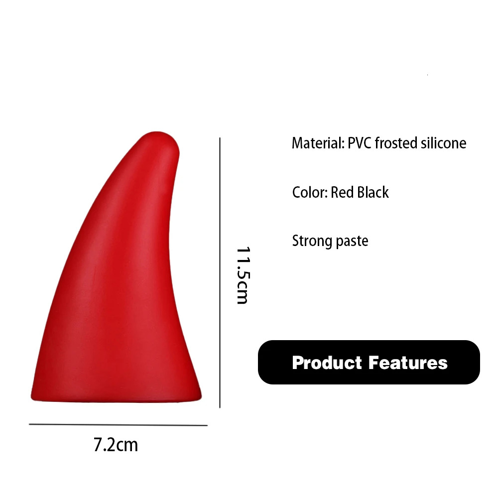 New 2Pcs 3D Devil Roof Decoration Stereo Bumper Hood Stickers Car Helmet Sticker Decal For Halloween Ornament Bull Horn