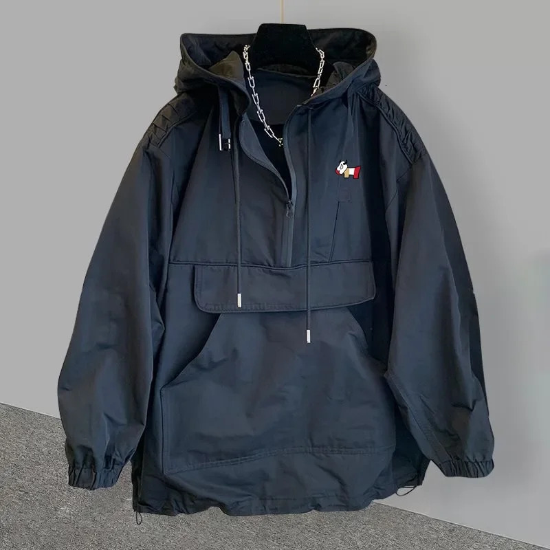 Autumn Golf Wear Men y Jacket Trend Hooded Windproof Coat Korean Clothing Casual Tshirt 241030