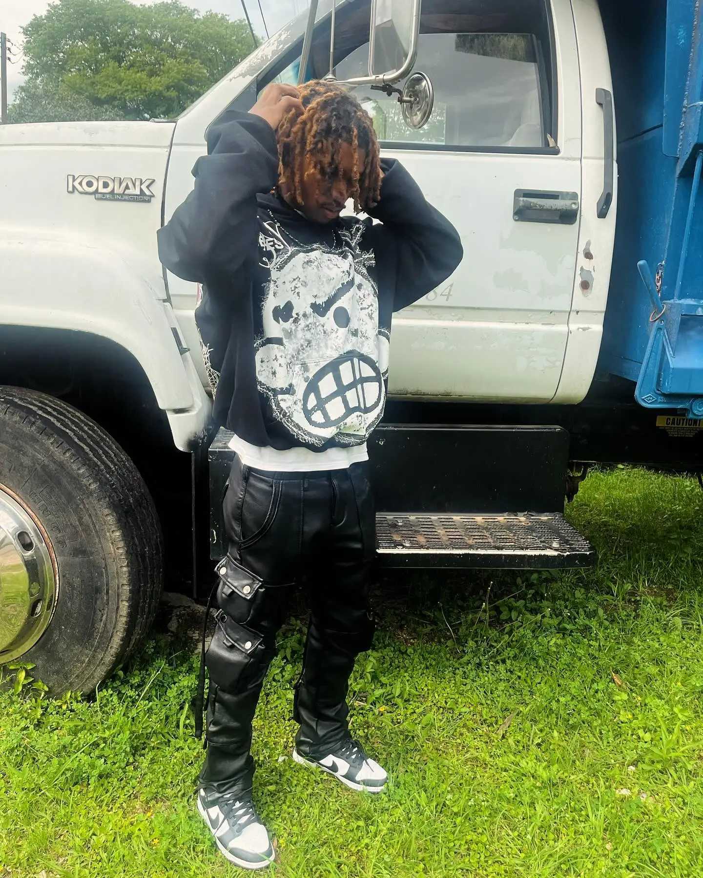 Men's Hoodies Sweatshirts Tenth Series Cartoon Print Anime Hoodie Y2k Men Women Oversized Loose Pullover Gothic Harajuku Sweatshirt Strtwear H241