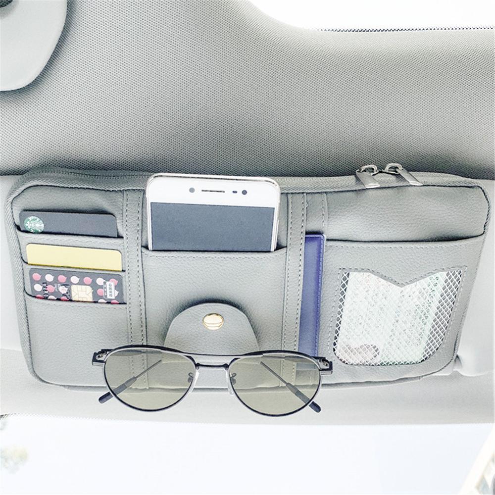 New New Sun Styg Visor Clip Sunglasses Holder Card Ticket Storage Bag Pouch Car Organizer