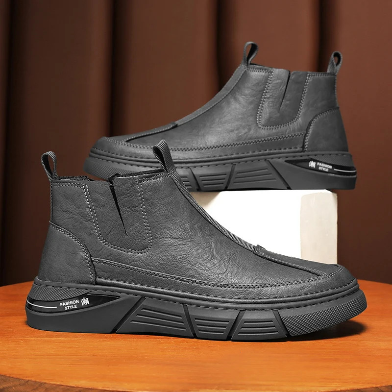 Mens bicycle mens winter high top anti slip wear-resistant waterproof spring and summer fashion fully matched 241031