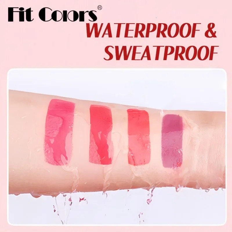 Cherry Juice Red Liquid Blush Black Mirror Water Light Lip Tint Moisturizing Sexy Red Cheek Makeup Long Lasting Color Cosmetic 241031