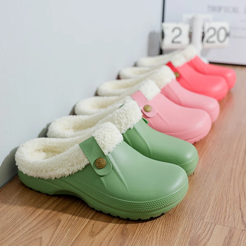 Womens slippers with memory foam are fluffy soft warm and smooth. They are anti-skid comfortable and plush indoors and outdoors 241031