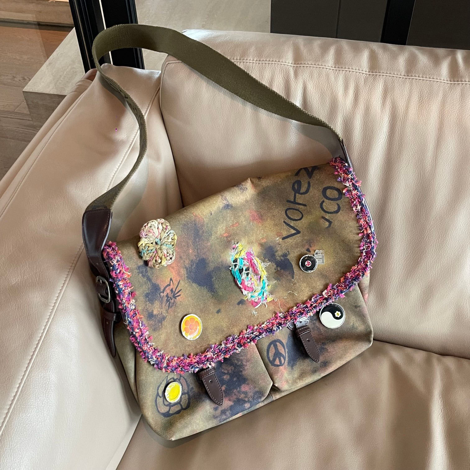 10A original quality vintage bag canvas clutch bag designer flap bag handbag flip bag women tote genuine leather shoulder bag 2024 postman bag