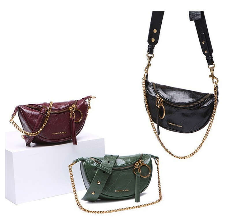 Women's 2024 Spring/Summer New Folded Chest Versatile And Fashionable Handheld One Shoulder Crossbody Bag