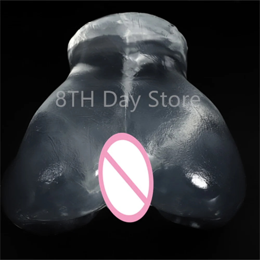 masturbator Visible Vagina Channel Sex Ass for Men Transparent Butt Masturbation Doll Men Artificial Vagina Pocket Pussy Buttocks Adult Sex
