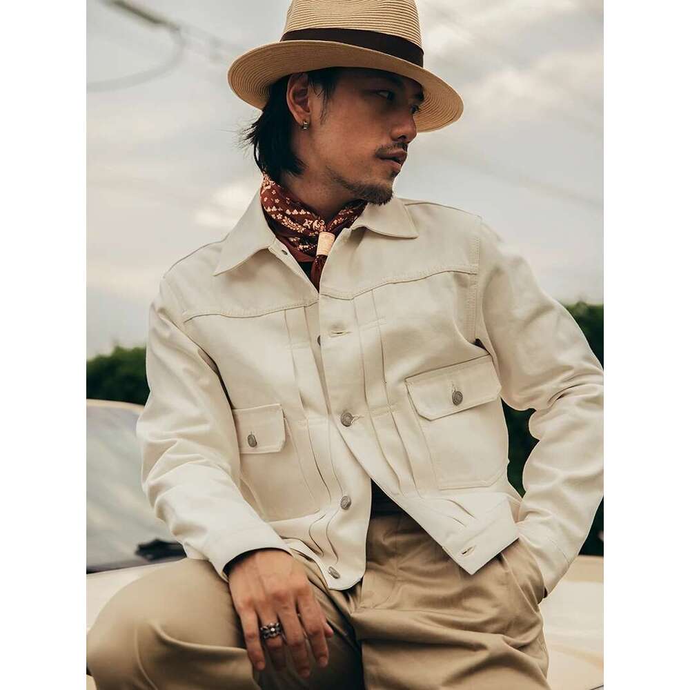 Red Tornado 507Xx Type 2 Jean Jacket Waist Length White Seedge Denim Outerwear
