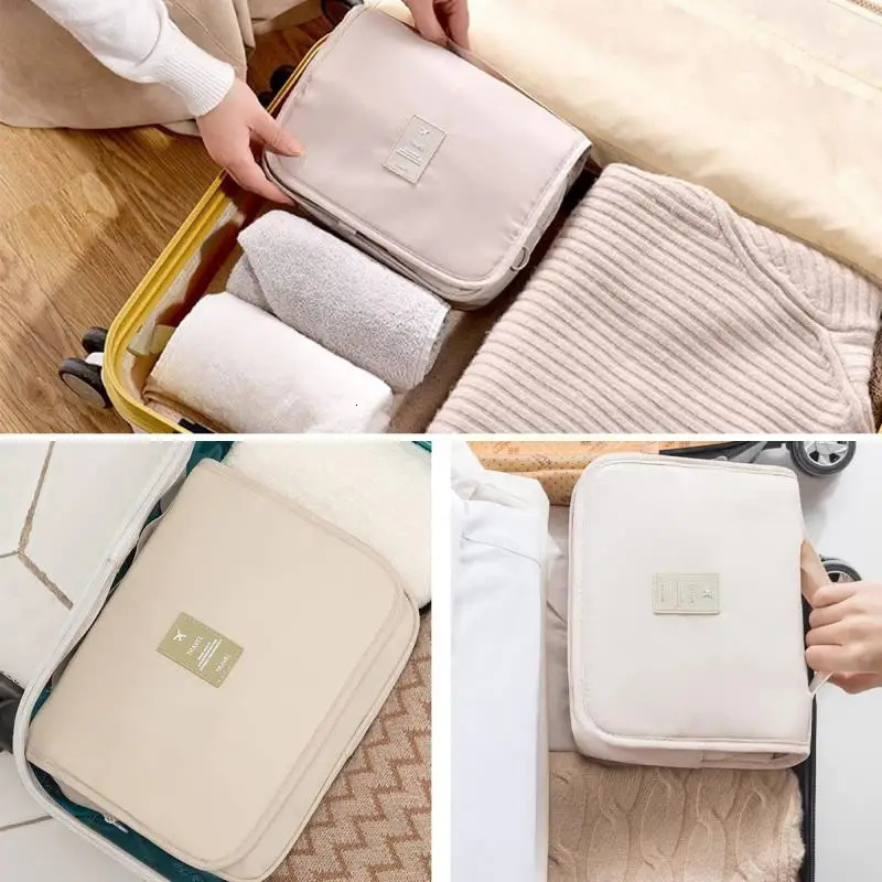 Latest Nylon Hook Makeup Bag Womens Makeup Bag High Capacity Toilet Storage Bag Travel Makeup Bag Waterproof Bag 241031